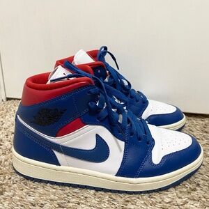 Air Jordan Multi Color Mid High Size 8 Women’s Sneakers